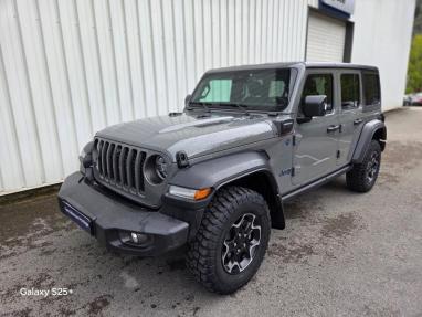Voir le détail de l'offre de cette JEEP Wrangler 2.0 T 380ch 4xe Rubicon Rock-Trac de 2021 en vente à partir de 476.85 €  / mois